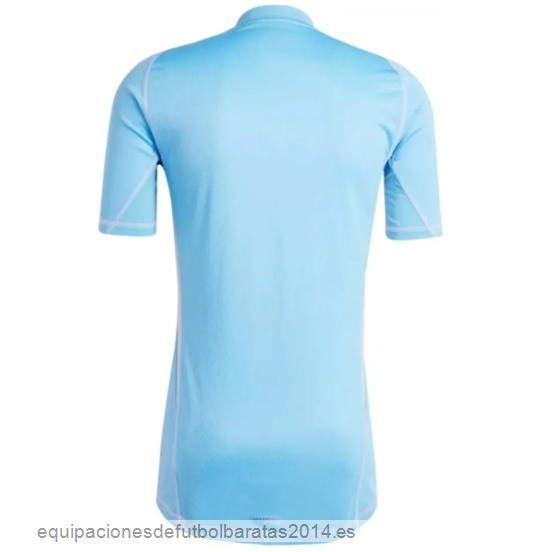 Nuevo Tailandia Portero Camiseta Espana 2024 Azul Baratas